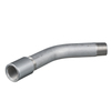 Bend 45° 100 bar type R225 in stainless steel, female thread BSPP x male thread BSPT 1/8"